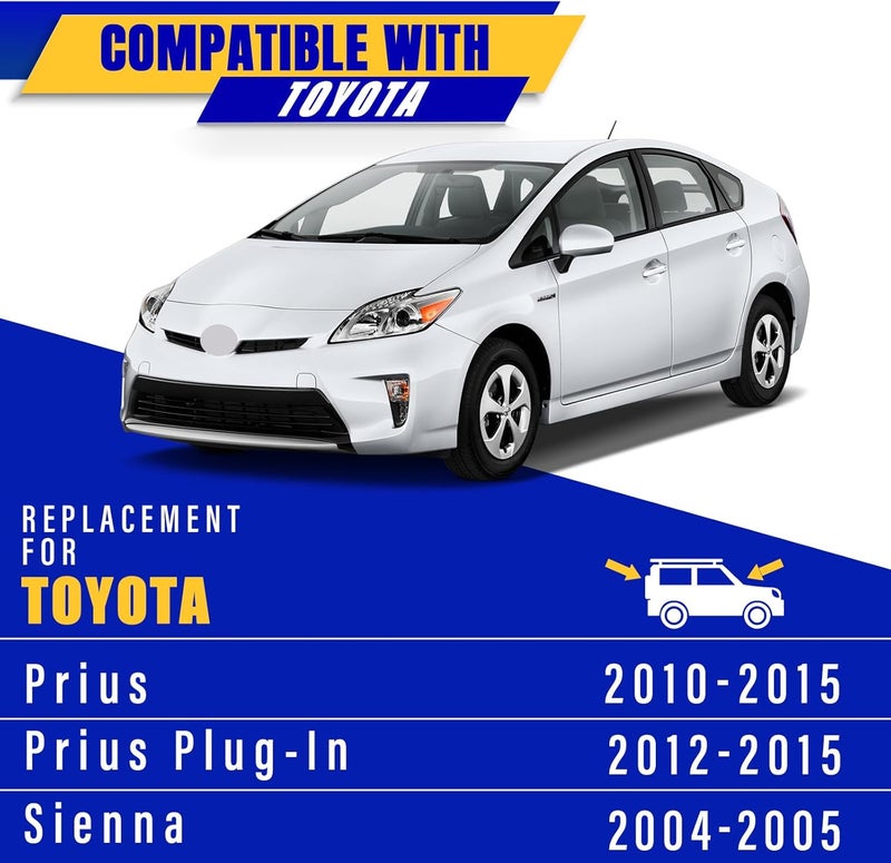 Rooppa 3 wipers Replacement for 2010-2015 Toyota prius/2012-2015 Toyota Prius Plug-In/2004-2005 Toyota sienna, Windshield Wiper Blades Original Equipment Replacement - 26"/19"/16" (Set of 3) U/J HOOK - Image 5